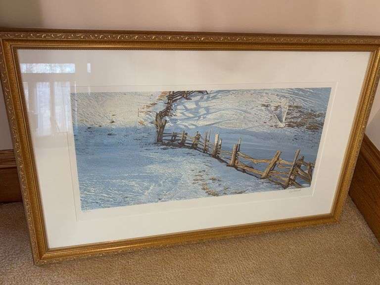 Framed Winter Landscape Print