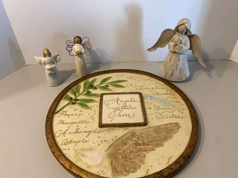 Angel Decor Including Willow Tree Figurine