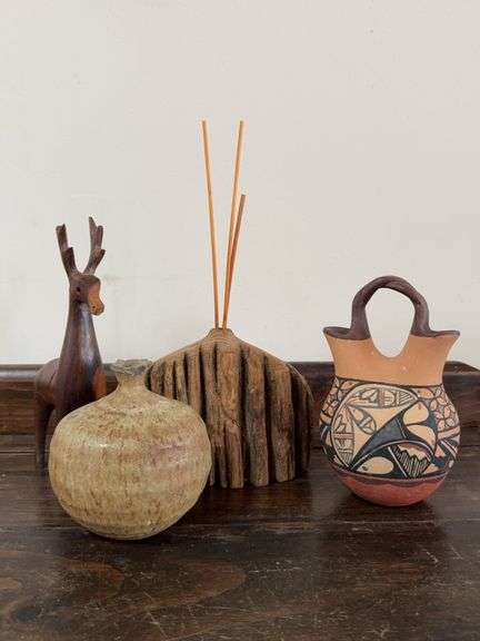 Decorative Items Including a 7-Inch Wedding Vase