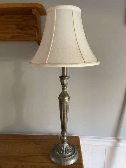 Pewter Look Table Lamp