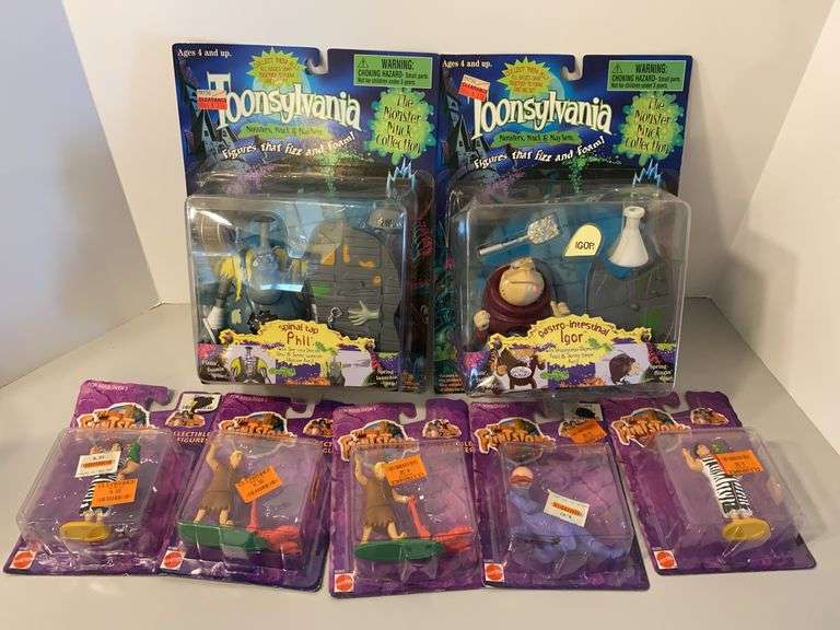 Assorted Toy Figurines - Flintstones & Toonsylvania