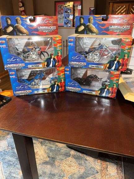 Four OCC American Chopper Die-Cast Model Bikes