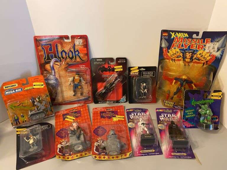 Assorted Toy Figurines - Star Wars, X-Men, & More