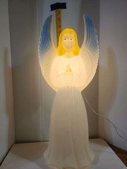 Angel Blow Mold 1988 Union Products Inc. 30" Tall W/Original Box, Tested Works