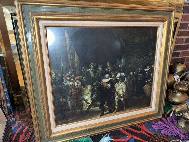 Framed Print of Rembrandt’s ‘The Night Watch,’ Custom-Framed by Earl Mellott
