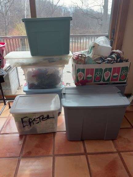 Holiday Decor Storage Bins