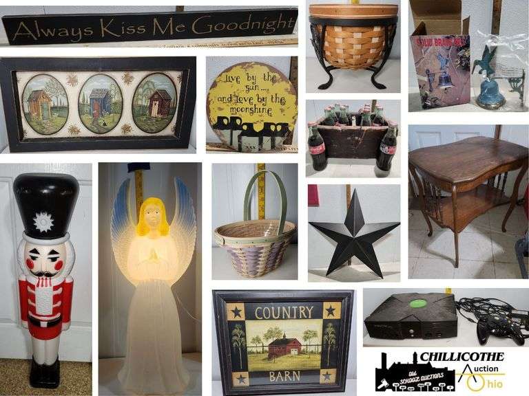 CHILLICOTHE: Longaberger, Blow Molds, Folk Art Décor, New Items, & More