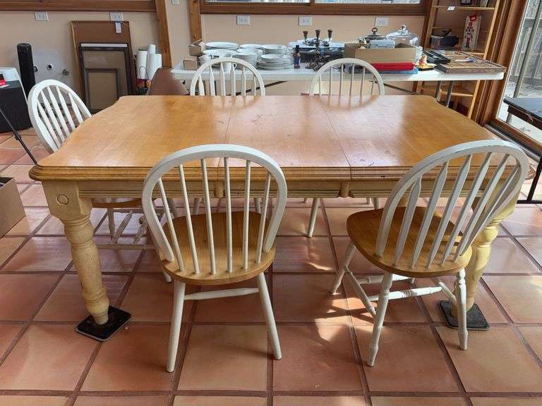 Wood Dining Table With Chairs