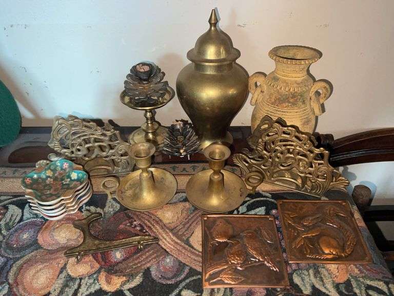 Mixed Brass, Copper & Decorative Home Décor