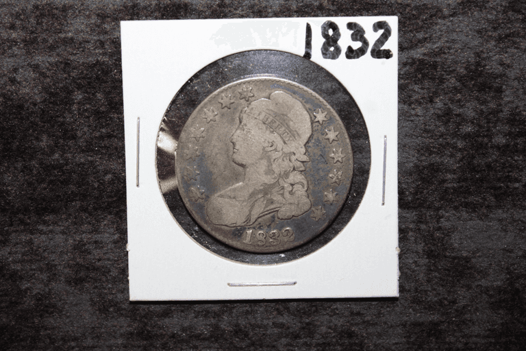1832 U.S. Capped Bonnet Silver 50 Cents