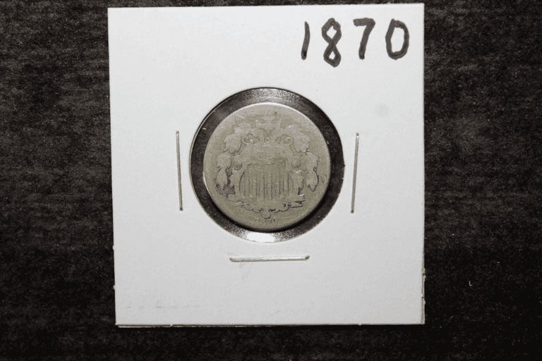1870 U.S. Shield 5 Cents