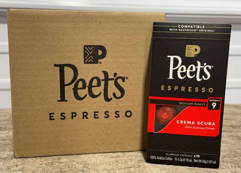 **NEW** Peet's Coffee Crema Scura Premium Medium Roast Espresso Coffee Pods - EXPIRED 7/24