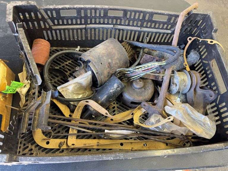 Crate with Miscellaneous Model T Parts