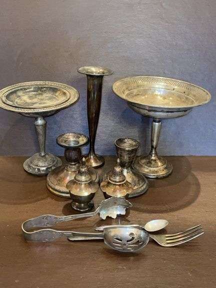 Sterling & Silverplate Serving Pieces, Compotes & Shakers