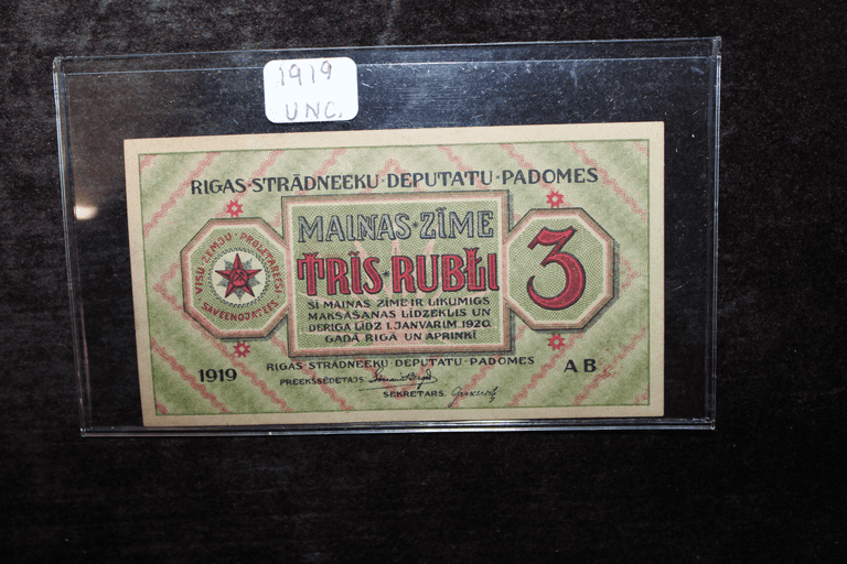 1919 Latvia 3 Rubli
