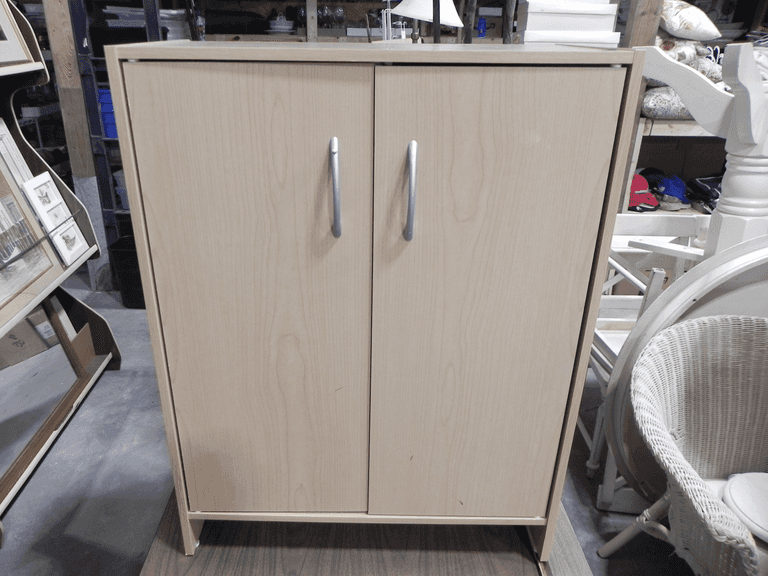 Two-Door Storage Cabinet with 3 Interior Shelves