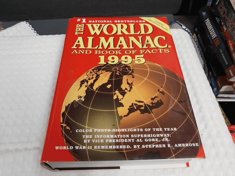 The World Almanac And Book Of Facts 1995 Hardback, Copyright 1994
