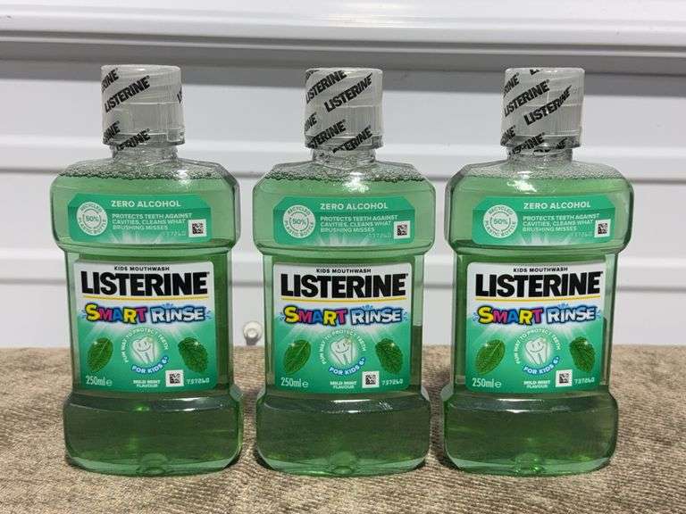 **NEW** Listerine Smart Rinse Mild Mint Mouthwash for Kids - 3 Pack