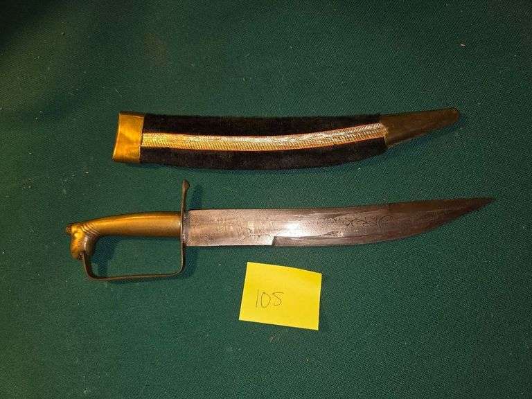 Vtg India Dagger Velvet in sheath - Auction Ohio
