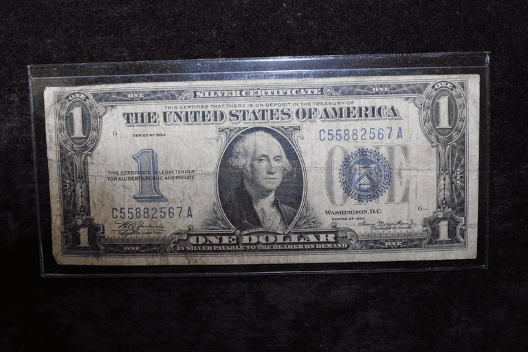 1934 U.S. One Dollar Silver Certificate Note