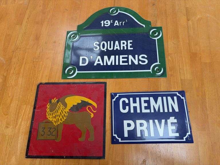 Metal Street and Private Signs