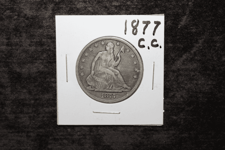 1877-CC U.S. Seated Liberty Silver 50 Cents