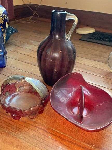 Art Glass & Pressed Glass Lot