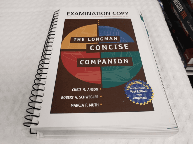 The Longman Concise Companion First Edition Spiral-Bound Examination Copy, Copyright 2007