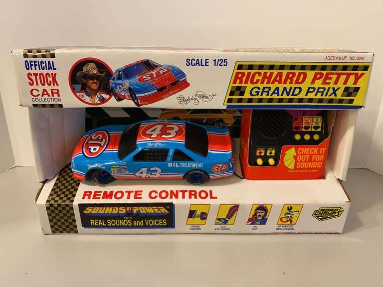 Road Champs Richard Petty “Sounds of Power” Remote Control Stock Car 1/25 Scale