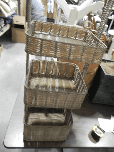 Wicker Basket Tower