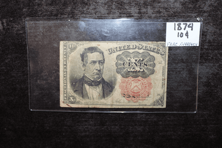 1874 U.S. 10 Cents Fractional Currency