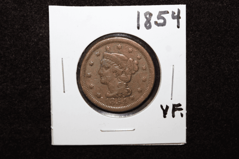 1854 U.S. Liberty Head Large Cent