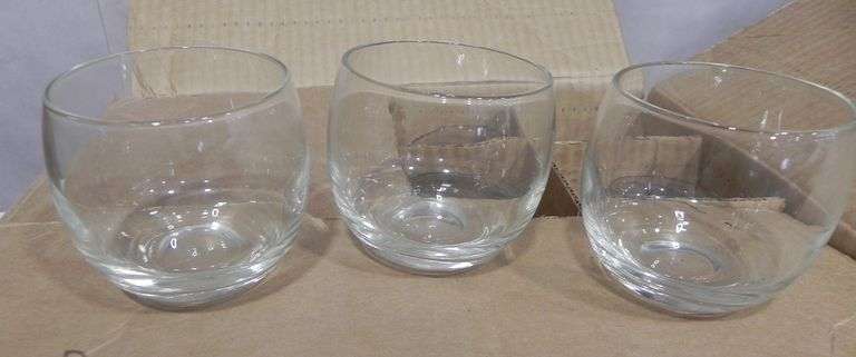 12 short drinking glasses