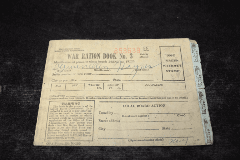 War Ration Book No. 3