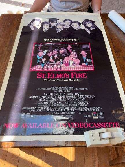 St. Elmo’s Fire, Back to the Future, Raiders of the Lost Ark, Witness Posters