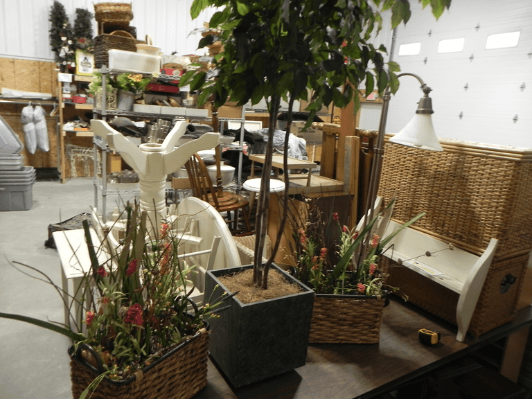 Indoor Tree and 2 Baskets