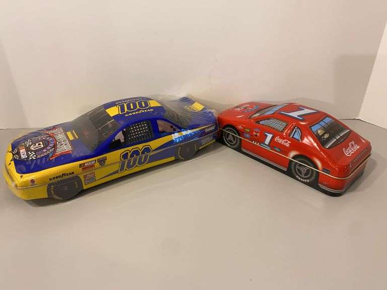 Goodyear & Coca Cola Race Car Tins