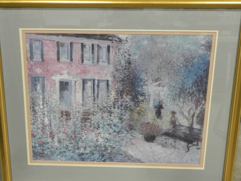 "The Artist's House at Argenteuil" (1873) by Claude Monet.