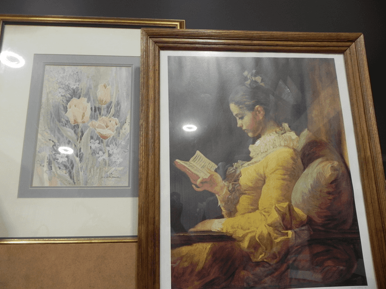 "A Young Girl Reading" by Jean-Honoré Fragonard /  Soft Floral Watercolor Print