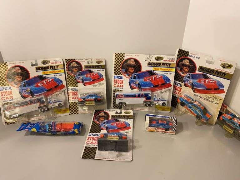 Richard Petty Road Champs, Revell Diecast Cars + Pez Dispenser