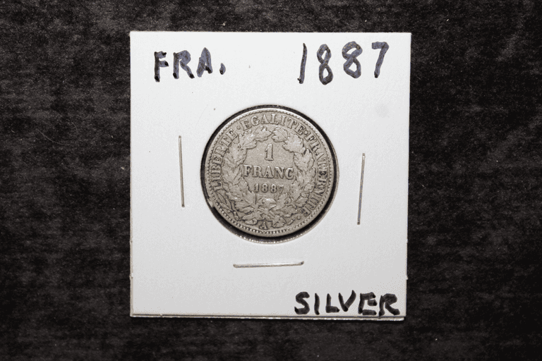 1887 France Silver One Franc