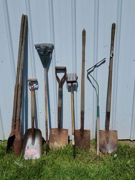 8 Ct. Yard Tools-Shovels, Post Hole Digger, Etc.
