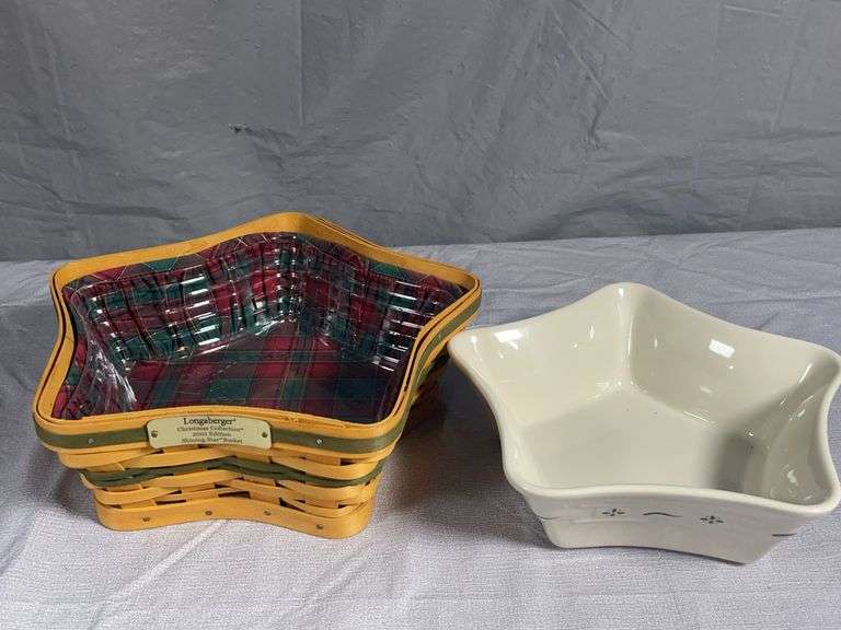 Longaberger Star Basket & Dish