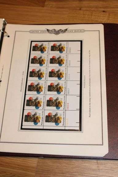 1978 Photography 15¢ Plate Block – Vintage Camera U.S. Commemorative Stamps