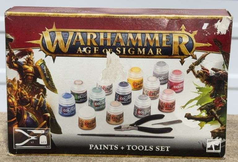 **APPEARS NEW/SEALED BOX** Warhammer Age of Sigmar: Paints + Tools Set