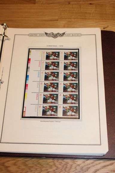 1976 Christmas 13¢ Plate Block Sheet – Copley “Nativity” U.S. Stamp Issue