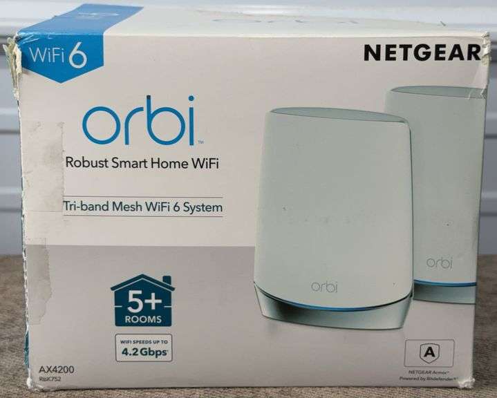 **OPEN/USED** NETGEAR Orbi Whole Home AX4200 Tri-band Mesh WiFi 6 System