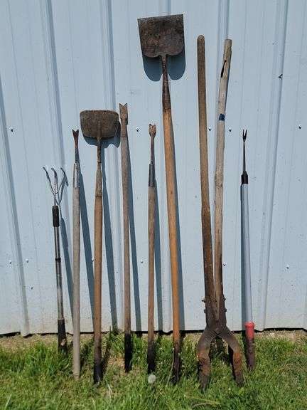 8 Ct. Yard Tools-Post Hole Digger, Etc.