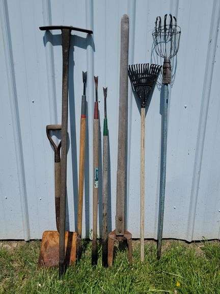 8 Ct. Yard Tools-Post Hole Digger, Etc.