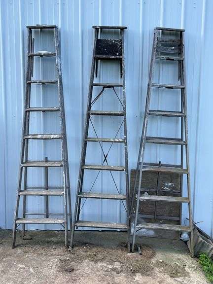 3 Ct. 8' Wood Ladders
